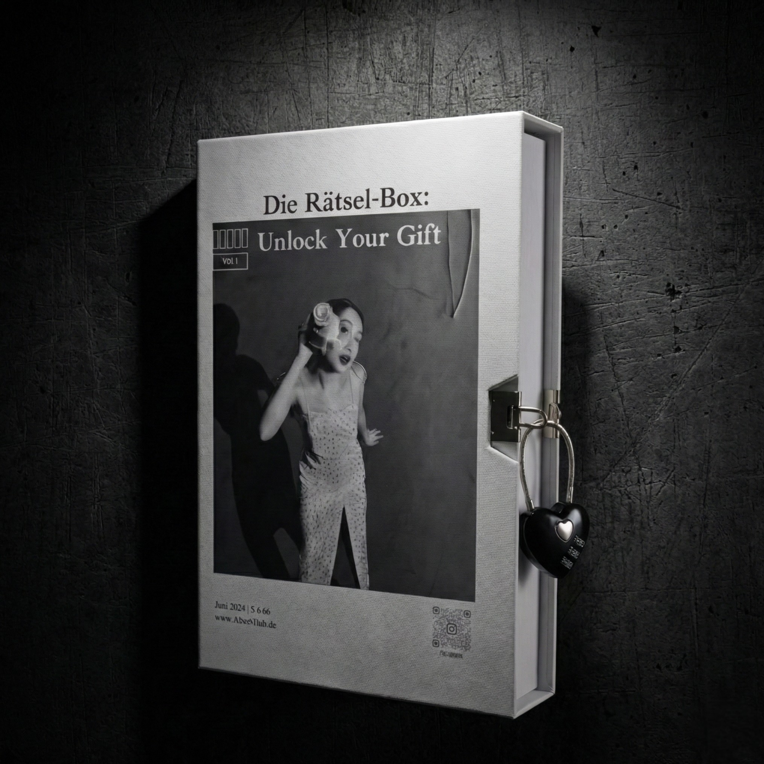 Riddle-Me DIY Geschenkbox in Buchform mit Zahlenschloss – kreative Rätselbox zum Verschenken
